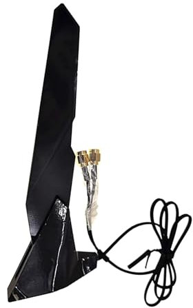 TECKEEN Dual Band WiFi Antenna for Asus Z390 Z490 X570 Motherboard 2T2R, 2.4G/5G WiFi6e Antenna with Extension Cable, Magnetic