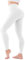 FuelMeFoot Leggings Damen High Waist Blickdicht Leggins mit Bauchkontrolle Slim Fit Angenehm Weiche Elastische Sportleggings 1 Pack-02-Weiß S/M