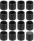 QUARKZMAN 56 Pcs Protection Pied de Chaise, 18mm Embout de Pied de Chaise en PVC sans Marquage Antidérapants Rond Protecteurs de Sol pour Pieds de Table, Noir