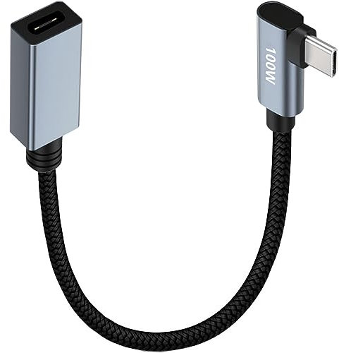 Mjaie USB C Extension Cable, 480Mbps, 20V/5A, 100W PD, Male to Female, Perfect for Smartphones, Tablets, Gaming Consoles, Headphones, Speakers, Laptops