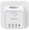 Cubo Enchufe USB 7 en 1，Ladron Enchufes Múltiple con 3 Tomas Regleta Cubo,3 USB A y 1 USB C, Cubo Enchufe Multiple Pared con Interruptor, Enchufe USB para Oficina, Cocina y Habitación,Blanco (White)