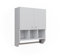 Vicco Badschrank Fynn, Badezimmermöbel, Weiß, 59.2 x 70.5 cm Hängeschrank mit 2 Türen