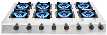 Generic Gas Hob with 4 Burners - LPG/NG Dual Fuel, Stainless Steel Built-In Cooktop