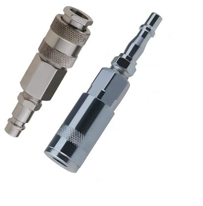 IUSOT 2Pcs Air Fitting Convertor Adapter Set, Euro and PCL Air Fitting Conversion Adapters, 1/4 Inch BSP Male to Female Air Compressor Adapter