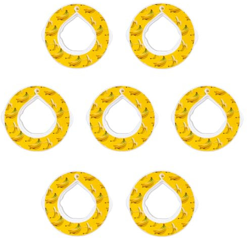 DENZYF Lot de 7 Capsules de Saveur Gout Pods, Capsule de goût Pods de Bouteille D'eau Gonflable Air Gourde Pods Saveur (Bananes Saveur Pods)