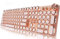 EWEADN Typewriter Style Mechanical Gaming Keyboard, Wired Mechanical Keyboards, LED Backlit Keyboards, Media Control Button, Wired Computer Keyboard, Switch