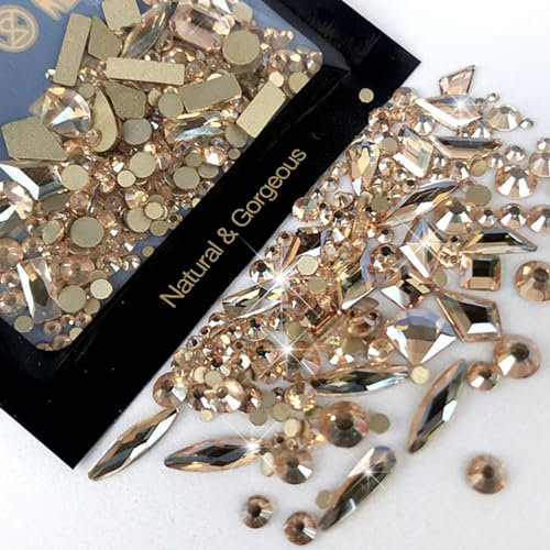 Mixed Flat Bottom Art Rhinestone Sets Nail Decoration for Lovers and Professional Artists