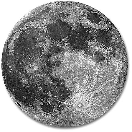 JIMOWANG Earth Grey Moon Mouse Pad for Desk with Non-Slip Rubber Base Office Computer Round Mousepad Mouse Mat for Home Office Desk Accessories