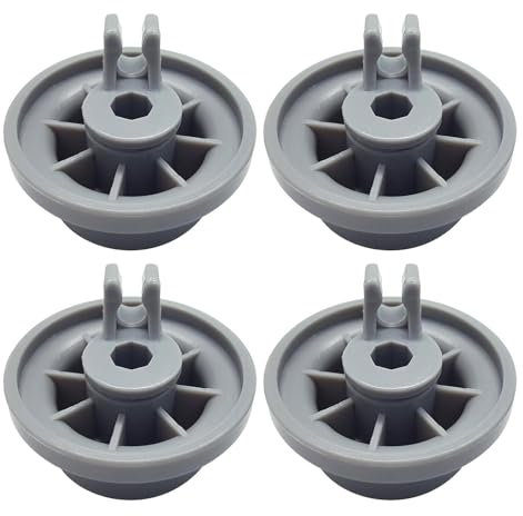 HunicandIU Dishwasher Wheels Lower Basket, Dishwasher Wheels - Dishwasher Rack Rollers, Pack of 4, Wheels for the Lower Rack of the Dishwasher | Lower Basket Wheels for Dishwasher