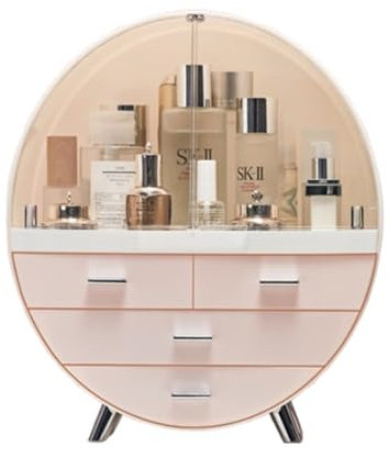 Make -up -Aufbewahrungsorganisator Box, wasserdichte große Kosmetikorganisator Speicher mit Schubladen Hautpflege Kosmetische Vitrine für Arbeitsplatten für die Arbeitsplatte ,B,40*34*18cm