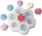 pekifaves 7 Stampo in silicone a forma di fiore 3D per candele in resina, Stampi per candele per fiori stampo, per candele, sapone, torte, fondente, cioccolato