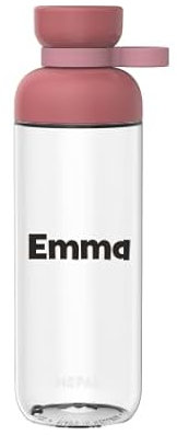 Mepal Personalisierte Trinkflasche mit Namen - Wasserflasche für Kinder und Erwachsene - Flasche für Schule & Arbeit - Stoßfest, Auslaufsicher - BPA-frei & Spülmaschinenfest - 700 ml - Vivid mauve
