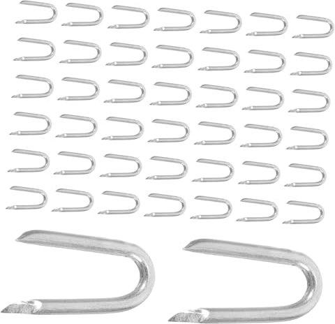Alipis 200piezas Grapas Resistentes Para u Clavos De Fijación Para Alambre Sujetadores