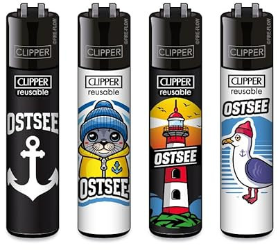 Clipper Feuerzeuge Ostsee (FFX - Limited Edition, 4er Set), Sonderserie 2025