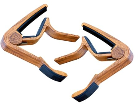 YARNOW 2stücke Gitarren-capo Akustikgitarre Ukulele Mandoline Banjo Aus Aluminiumlegierung Sicherer Halt Stilvolles Design Musikinstrumentenzubehör