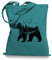 Ma2ca® Canada Bear Nature Bären Kanada Stoffbeutel Einkaufstasche Tasche Tragetasche/Bag WM101-emerald