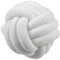 Hava Kolari Knot Kopfkissen Knotenkissen Plüsch Kissen Weiche Geknotetes Kissen Knoten Ball Kissen Dekor Bett Zimmer (20cm,Weiß)