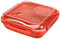 Rotho Memory B3 Lunchbox con Posate e Contenitore Separato, Plastica (PP) senza BPA, Rosso, 1.1 L, 19.5 x 19.5 x 6.5 cm