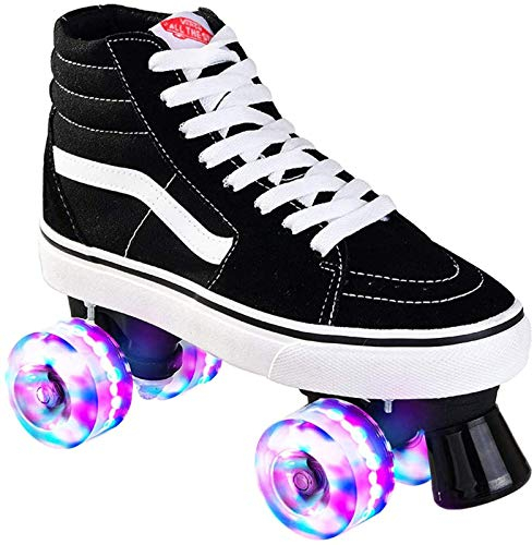 Leinwand Rollschuhe Für Kinder Und Jugendliche Mit 4 Rollen Roller Skates Disco Roller Skate Indoor Outdoor, Komfortable Roller-Skates Für Mädchen Und Jungen B,44