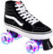 Leinwand Rollschuhe Für Kinder Und Jugendliche Mit 4 Rollen Roller Skates Disco Roller Skate Indoor Outdoor, Komfortable Roller-Skates Für Mädchen Und Jungen B,44