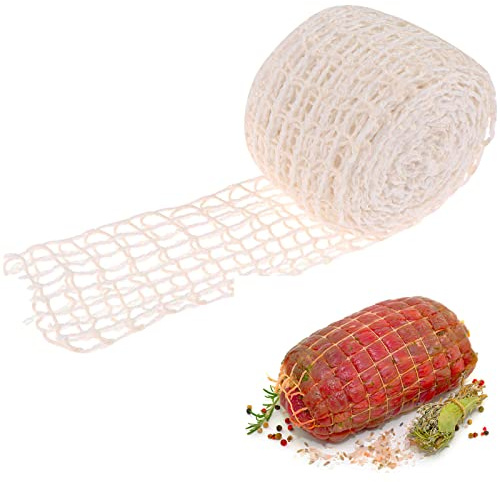 10 m Fleischnetzrolle, Größe 18, elastisches Rauchfleisch, Geflügel, Schinken, Netz, Fleisch, Metzger, Schnur, Netz, Rolle für Fleisch, Kochen, Fleisch, Wurstherstellung