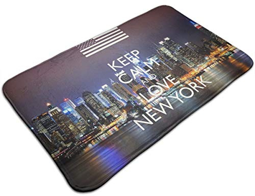 321 Schuhabtreter Ich Liebe New York Türmatte Langlebig Indoor Fußmatte Strapazierfähig Teppichmatte 40X60Cm Für Innenbereich, Küche, Wohnzimmer