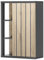 NIZZA Badezimmer Hängeschrank in Graphit, Artisan Eiche Optik - Badezimmerschrank Bad Schrank mit viel Stauraum - 50 x 72,5 x 23 cm (B/H/T)