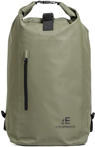 TELSA UK 4 Elements - Waterproof Bag and Dry Bag Roll Top Waterproof Rucksack, Wet Bag & Hiking, Waters Sports or Camping Bag, 30L drybag (Green)