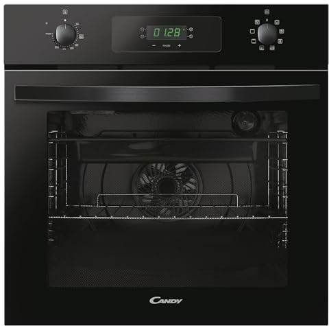 Candy FIDCN615/1 Built In Electric Multifunctional Single Oven, Fan Oven, 70 Litre capacity, 8 functions, enamel interior, Aquactiva steam cleaning, 60cm