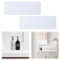 2 Pièces Plateau en Pierre Absorbant l'eau pour Évier, 22 x 8cm Dessous de Verre Diatomite Organisateur D'évier Tapis de Séchage Absorbant, pour Éponges, Brosses, Savon, Gobelets à Eau (Blanc)