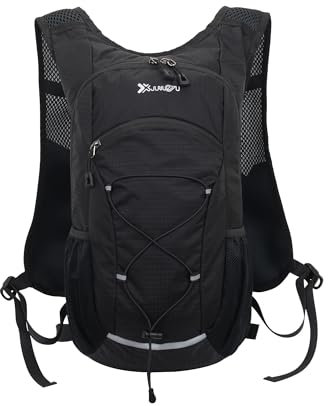JXCTNNU Trinkblasen Verstellbarer Rucksack Trail Run Rucksack Trekkingrucksäcke Trinkrucksack Fahrrad Damen und Herren für Laufen Marathon Jogging Radfahren Bergsteigen
