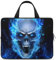 JZemdybill Housse pour ordinateur portable 10 avec poignée Motif tête de mort Bleu