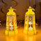 2 Stück Ramadan Deko Laterne, Ramadan Laterne mit Warmweiß LED Licht, Ramadan Mubarak Dekoration Mond Schloss Laterne, Eid Mubarak Laterne Ramadan Tischdeko für Muslimische Festival Dekorative (Weiß)
