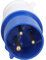 Prise Industrielle Bleue 32A à 3 Broches, Connecteur étanche IP44, Installation Facile pour Brasserie, Atelier, Camping, Sport, Extérieur, Chantier Naval, Quai Industriel (HR-023