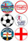 6 x Women's Euro 2025 ENGLAND Party Pack Edible Cupcake Toppers – Wafer Card or Icing – Football Party Themed Birthday Decorations Perfect For Brownies Cookies Muffins & More! (Premium Icing Sheet)