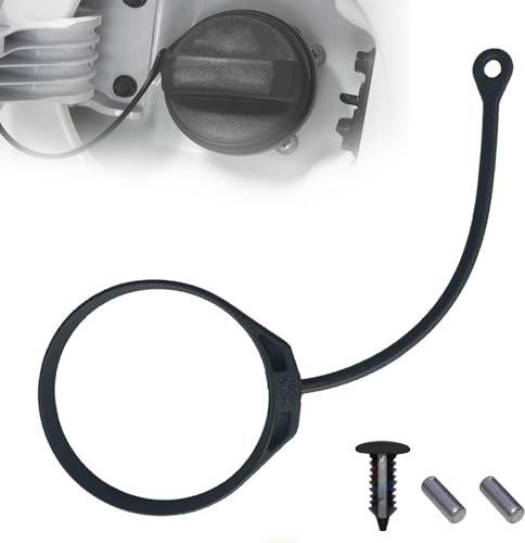 Tankdeckelleitung, Auto Kraftstofftankdecke Linie, Tankdeckel Halteband, Kabelsatz für Auto kraftstofftankdeckel, Tankdeckel Gummiband, Tankdeckel Kabel Draht Kompatibel mit 1 Clips und 2 Stifte
