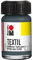 Marabu 17160039078 - Textil Stoffmalfarbe für helle Stoffe, Grau 15 ml, Druckfarbe auf Wasserbasis, waschbeständig bis 60°C, Fixierung durch Bügeln o. Backofen