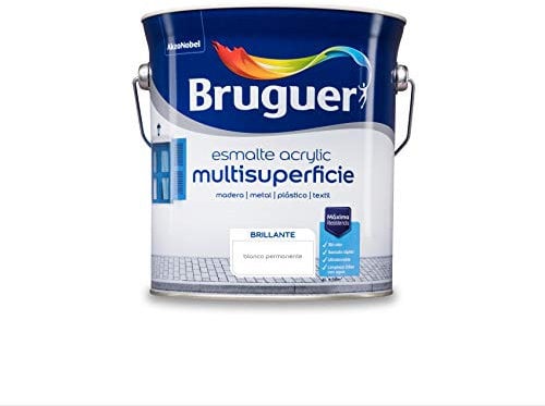 Bruguer Acrylic Multisuperficie Esmalte al agua Brillante Blanco Permanente 4 L