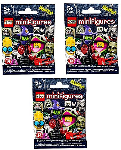 Lego Minifiguren, Serie 14, 71010 Lego Series 14 Blind Bag x 3