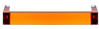 Kartell Rail Portasciugamani in Plastica, 7.5X30X4 Cm, Arancio Tangerine