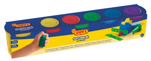 Jovi Blandiver Knete (extra weiche Knetmasse für Kinder ab 2 Jahren) 10 Dosen, farbig sortiert zu je 110 g