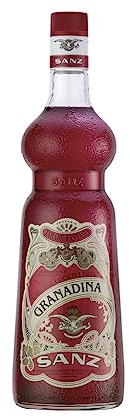 SANZ Grenadine-Sirup mit 20% Granatapfel-Saft, alkoholfrei, 1 L