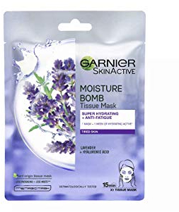 Garnier Moisture Bomb Lavendel Feuchtigkeitsspendende Gesichtsmaske