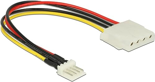 DELOCK Stromkabel Floppy St 4pin -> Molex 4Pin BU 15cm