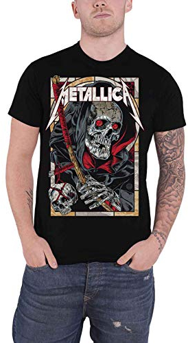 Metallica Death Reaper Männer T-Shirt schwarz S 100% Baumwolle Band-Merch, Bands