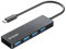 BYEASY Hub USB C vers USB 3.0 avec 4 Ports, répartiteur USB C Portable Ultra Fin pour MacBook Pro 2018 2017, iMac, Google Chromebook Pixelbook, XPS, Samsung S9, S8 et Plus (Noir)