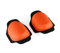 Oldbones Ginocchiere universali per motocross, ginocchiere da corsa, protezioni per ginocchiere, colore arancione