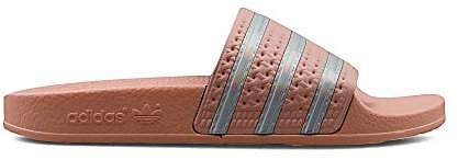 adidas Womens Adilette W Running Shoe, HAZCOR/FTWWHT/HAZCOR,39 EU