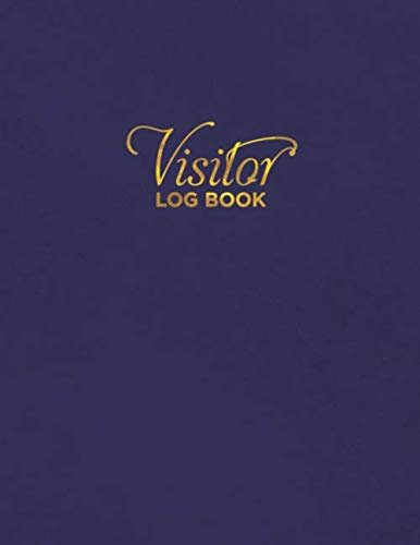 Visitor Log Book: Guestbook, For Signing In and Out! Sign In Sheet, Visitor Register Book, Visitors Notebook,Visitor Log Book/Visitor Register/Visitor Sign-in Book. (Purple large soft cover)