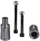 Chilli Barrel Stunt-Scooter Pegs Tret Roller Grind Stangen mit Achsen + Fantic26 Sticker (Grau)